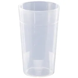 WACA 1721 10er Set Mehrwegbecher Kunststoffbecher 200 ml ∅ 65 mm transparent