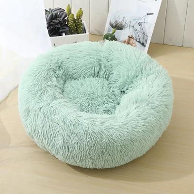 Uplifted Goods Premium Round Long Plush Pet Sanctuary fruit Green s