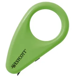 Westcott Mini-Kartonöffner mit Keramik-Sicherheitsklinge grün