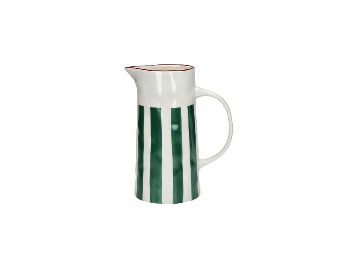 Pichet en porcelaine vert - Pomax, Mykonos - 19x13x24 cm