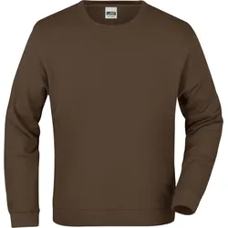James & Nicholson Unisex Sweater Sweatshirt JN057 brown 3XL