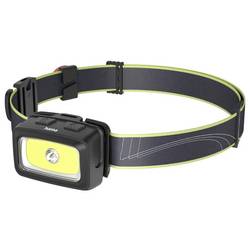 hama 00228616 LED-Stirnlampe HL350, Batterien, COB, Kopflampe, Warnlicht, Pfeife,7 Modi