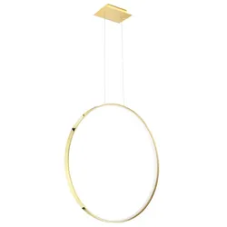 Pendelleuchte Hängelampe Deckenlampe Wohnzimmerleuchte Gold-Ring LED 5520lm 50W