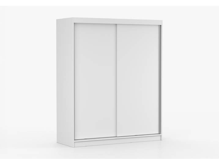 Schwebetürenschrank BONO 04 160 cm Weiß Weiß