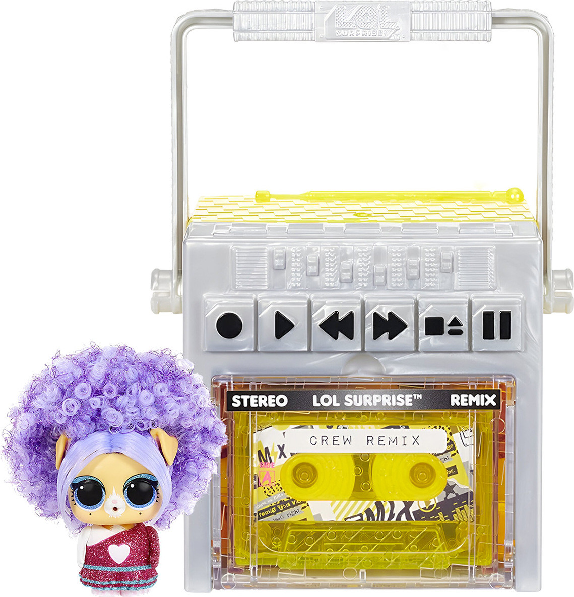 MGA L.O.L. Surprise! Remix Pets assortiment meerkleurig plastic met 4 kledingstukken en accessoires