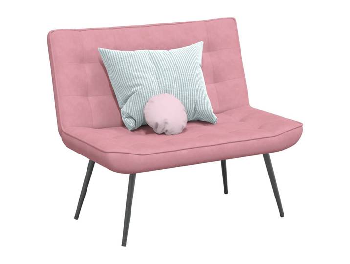 vidaXL Sitzbank Rosa 110x74x84 cm Samt