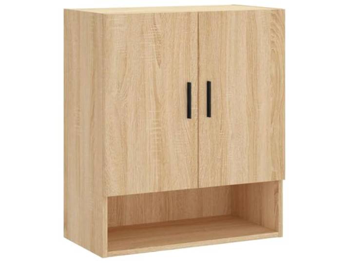 HKLGBVCR Wandschrank Sonoma-Eiche, 60 x 31 x 70 cm, Holz Hängende Aufbewahrung, Anzeigefläche, Innenbereich, Küche, Bad, Wandbefestigungen nicht im Lieferumfang enthalten