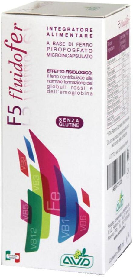 A.V.D. REFORM Srl AVD Reform F5 Fluidofer 200 ml – Integratore di Ferro con Ultrafer e Vitamine B