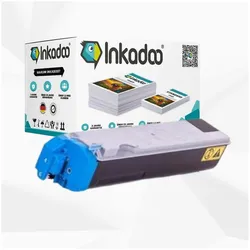 Inkadoo, Toner, Toner kompatibel zu Kyocera/Mita 1T02HJCEU0 / TK-520C Toner, cyan Cyan (C)
