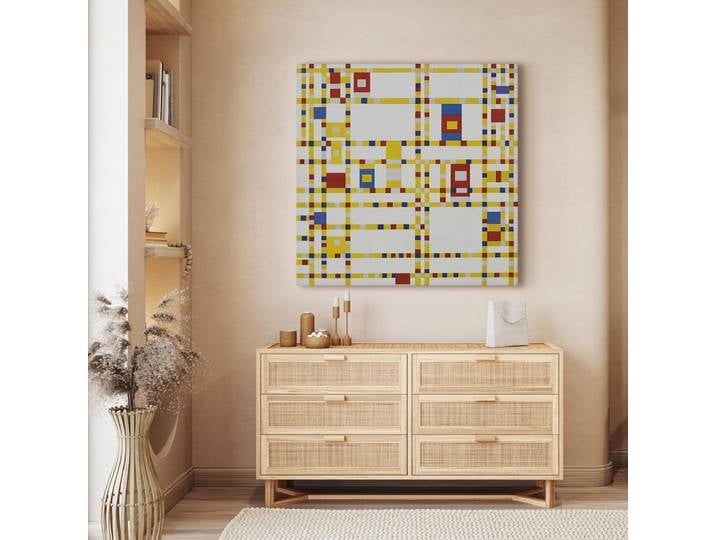 Leinwandbild Broadway Boogie Woogie Filz Multicolor/Multicolor 80 x 80cm