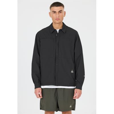 Outdoorjacke SOS "Salonga", Herren, Gr. S, schwarz, 92% Polyamid, 8% Elasthan, unifarben, normal, ohne Ausschnitt, Jacken Outdoorjacke, in winddichter Qualität