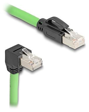 Delock Patchkabel RJ-45 naar RJ-45 met afgeschuimde connector, CAT 6a, SF/UTP, 2 meter, groen
