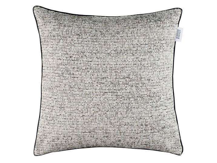 Dekokissen Treasure , grau (schwarz), B:38cm L:38cm, Obermaterial: 34% Viskose, 20% Baumwolle, 19% Polyester, 13% Polyacryl, 11% Leinen, 2% Polyamid, 1% metallisierte Fasern, SCHÖNER WOHNEN-KOLLEKTION, Dekokissen_Sitzkissen_Kissenhüllen, Dekokissen, mit glänzenden Highlights