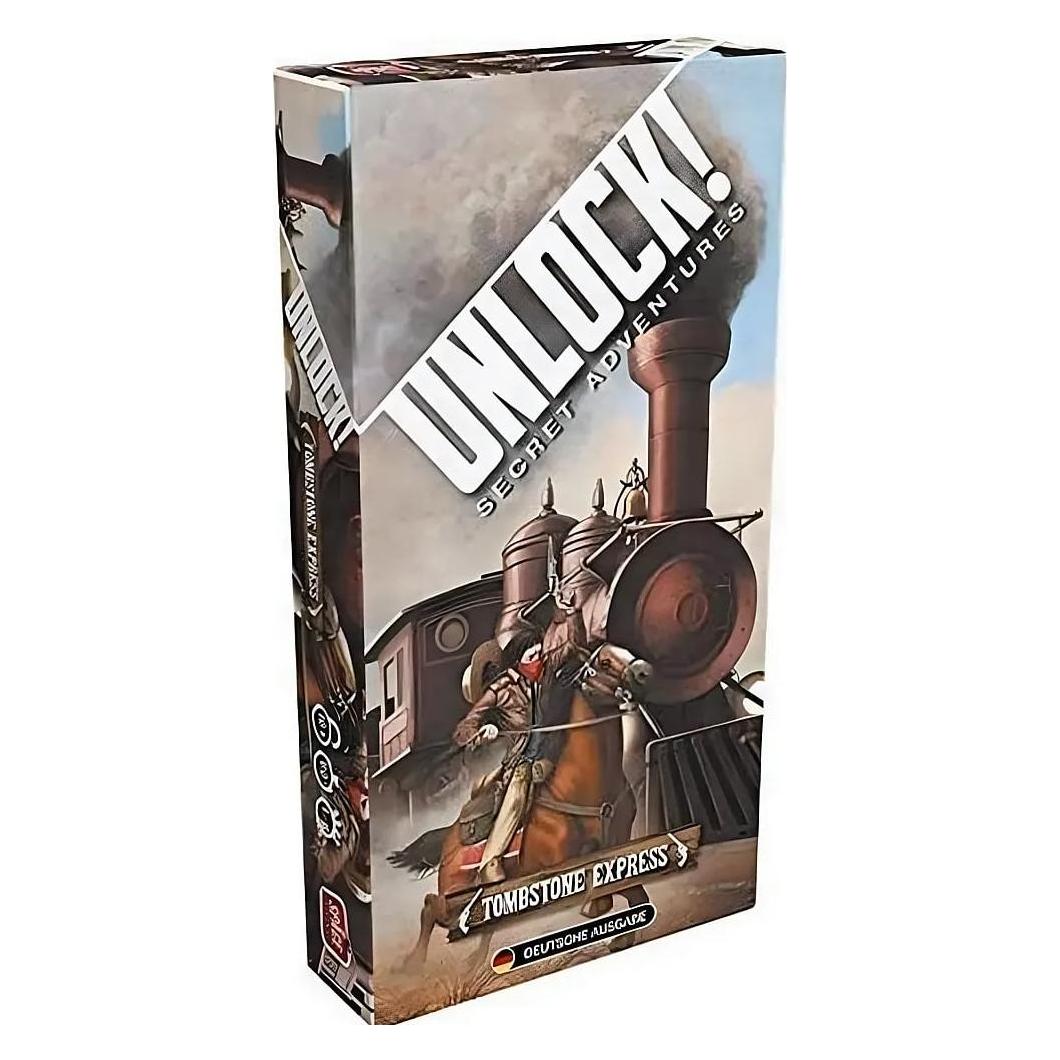 Asmodée SCOD0055 - Unlock! - Tombstone Express, Einzelszenario, 1-6 Spieler, ab 10 Jahren (DE-Ausgabe) (Deutsch, 1 - 6 Spieler) (SCOD0055)