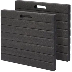 Relaxdays Kniekissen mit Tragegriff 2er Set Schwarz