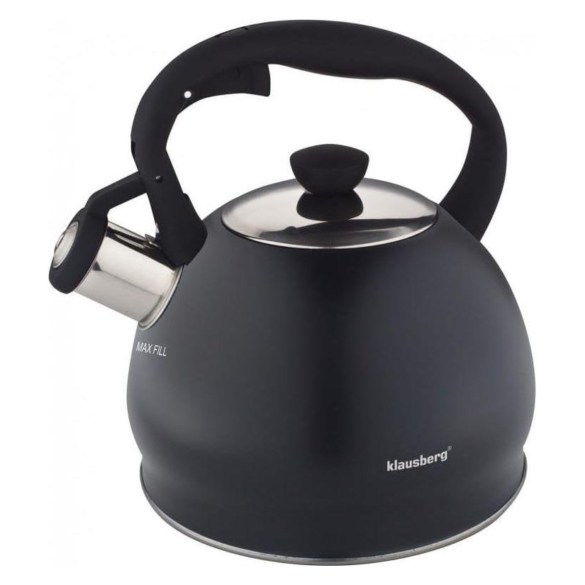 Klausberg Kettle with whistle 2L KB-7428 Black (2 l) (PO/90249/189122)