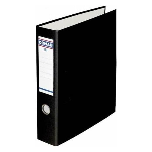 Donau Doppelordner schwarz Karton 7,5 cm (A4, A5, 75 mm, 1 Stk.) (330079023)