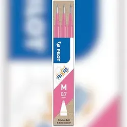 Pilot Tintenrollermine BLS-FR7-S3 - 0,4 mm, pink, Set à 3 Stück