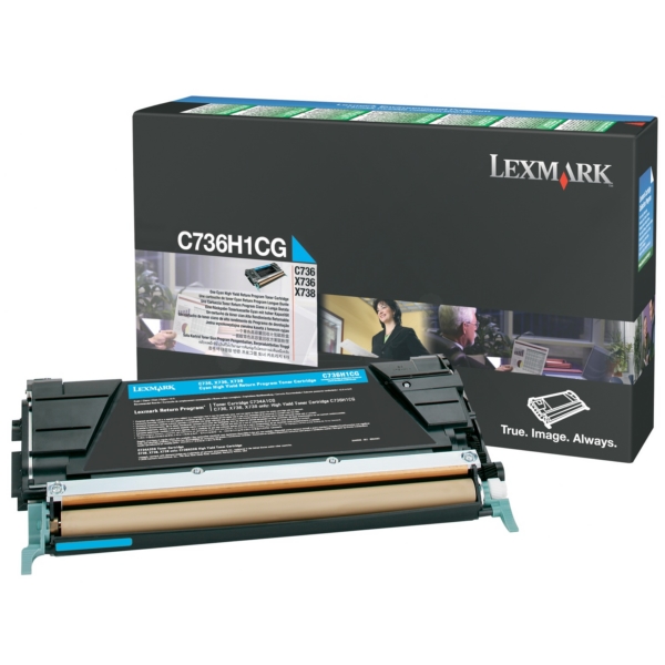 Lexmark C736H1CG, 10000 Seiten, Cyan, 1 Stück(e)
