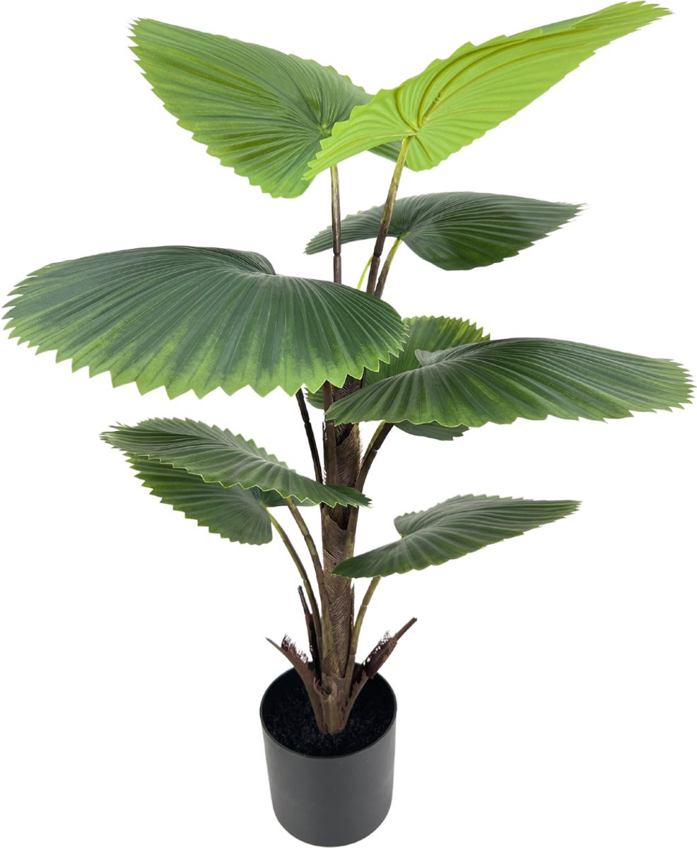 PrettyPlants Kunst Waaierpalm 90cm met pot