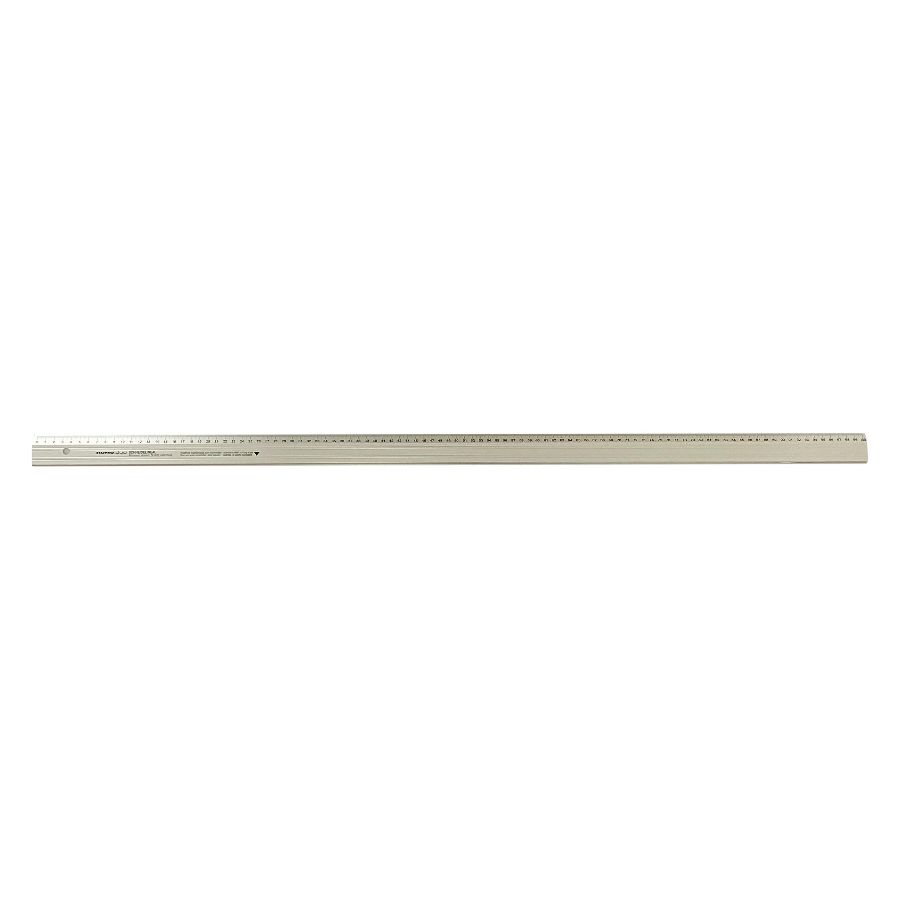 Rumold Schneidelineal 100 cm weiss (100 cm, Aluminium) (639-100)