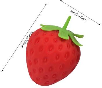 Quick Pick Pro Giant Strawberry Squishy Slow Rising Stress Relief Fidget Toy Extra Large Kawaii Anti Stress Ball 1pc Small