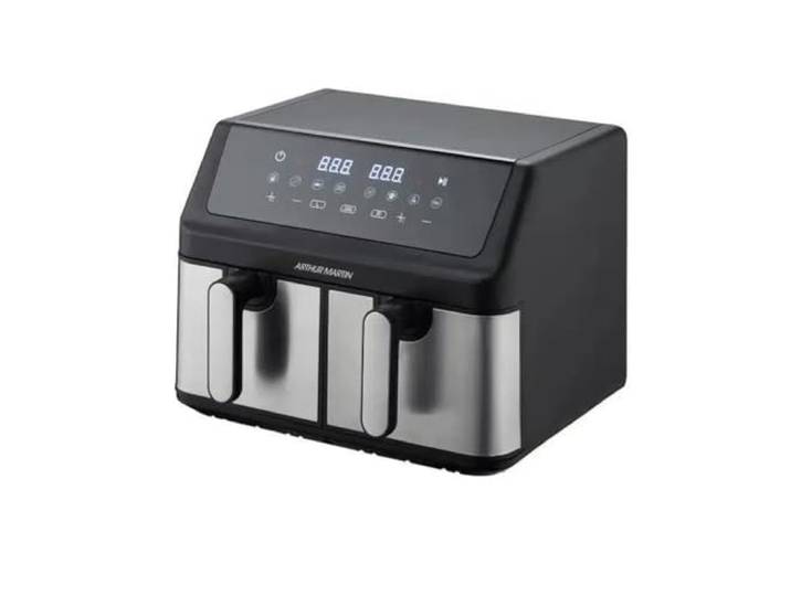 Friteuse sans huile - ARTHUR MARTIN - Airfryer AMPF9 - 2 cuves de 4,5L - 2000W - Affichage LED