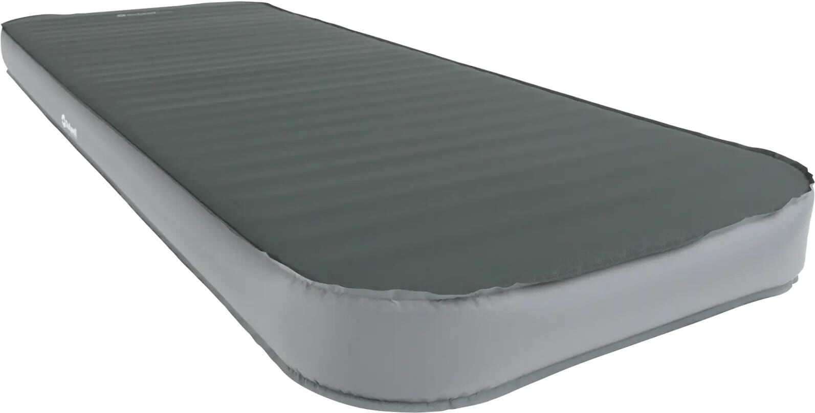 Luftbett OUTWELL "Dreamboat Single 200 x 77 x 12 cm", grau (dunkelgrün), Luftbetten, B/H/L: 81cm x 12cm x 207cm, Polyester, Luftbett, Selbstaufblasende Schlafmatte für Einzelpersonen, B:81cm H:12cm L:207cm dunkelgrün B/H/L: 81cm x 12cm x 207cm