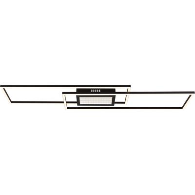 GLOBO LIGHTING LED Deckenleuchte "SAUNDERS", schwarz, 1 Stk., Leuchten, Deckenlampe/Wohnzimmer/Schlafzimmer/modern, LED Deckenleuchte