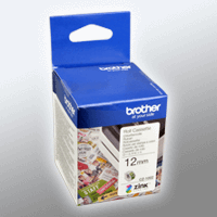 Brother PT Endlosetiketten CZ-1002 weiß 5m x 12mm 1 Rolle