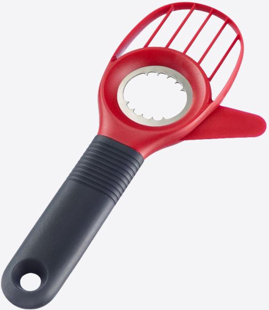 Westmark Hello 3-in-1 avocadosnijder uit kunststof, 21.5 x 9.7 x 1.5 cm