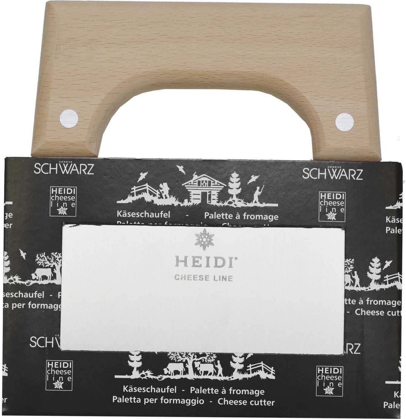 Käsemesser "Heidi Cheese Line Line Käsemesser Pro", braun (braun, silberfarben), Edelstahl, Kochmesser, Käsemesser braun, silberfarben Einheitsgröße