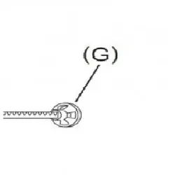 Panasonic Ersatzteil EY 3640-3641 NR. G Rack Knop Zahnstangenkopf