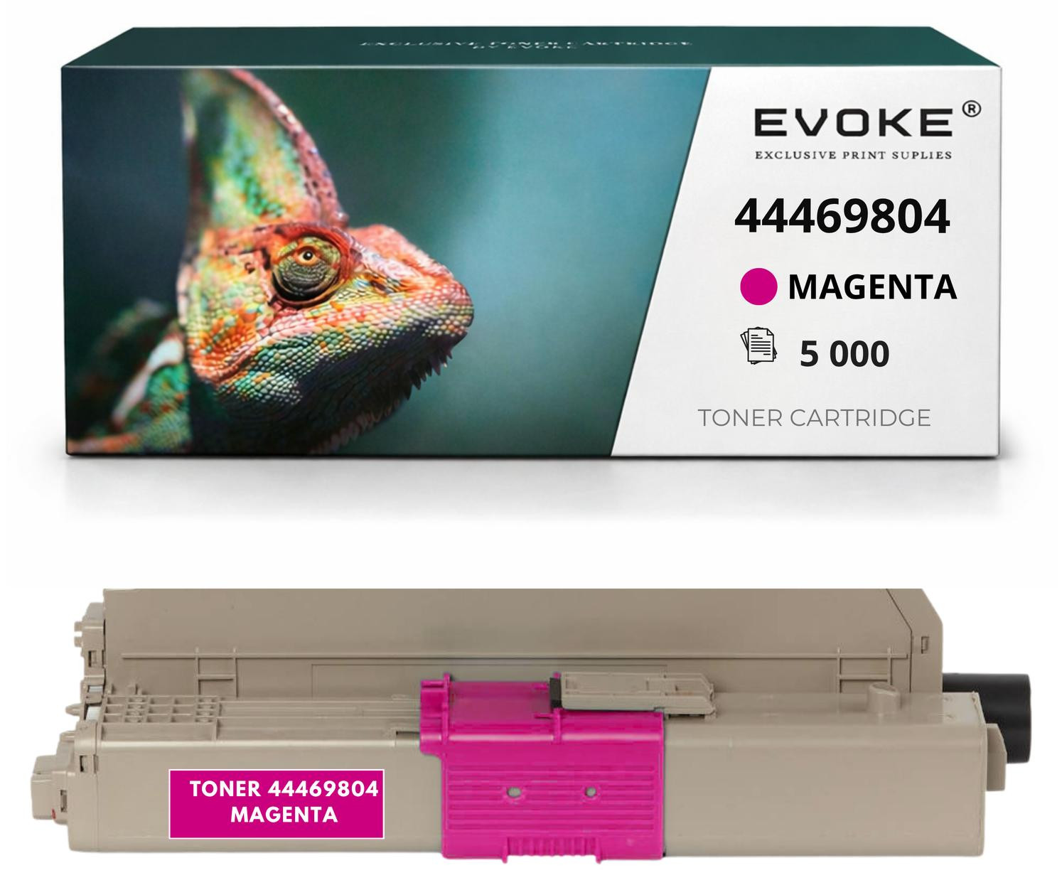 Evoke compatibele tonercartridge magenta voor OKI MC561DN / C530DN, 5.000 pagina's