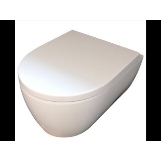 Geberit iCon Set Wand-WC Tiefspüler geschlossene Form Rimfree mit WC-Sitz