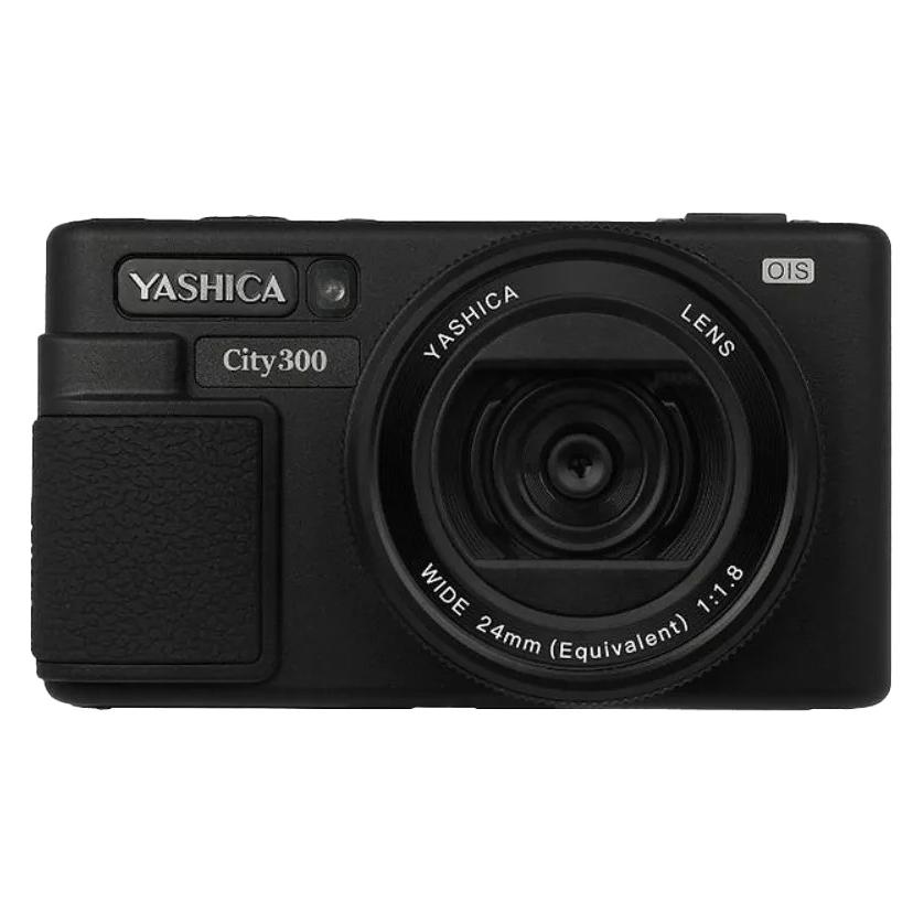 Yashica City 300 Black incl. QuickFlash Mini Camera Flash (50MP) (50 Mpx) (YAS-DGC300-BK)