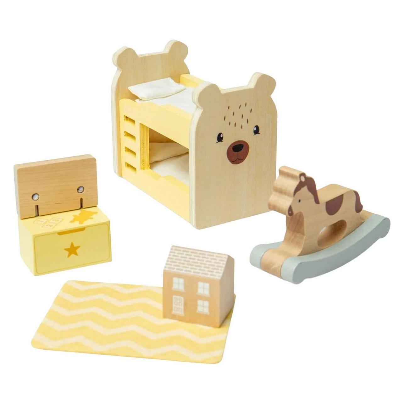 Bigjigs Puppenhausmöbel aus Holz, Kinderzimmer - 5-teilig (69898535)