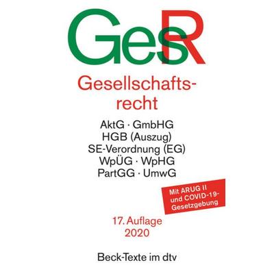 Gesellschaftsrecht, Taschenbuch von , dtv, 978-3-406-72858-7
