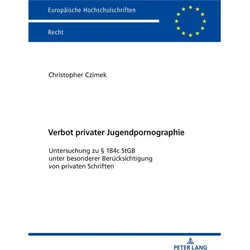 Verbot privater Jugendpornographie, Fachbücher von Christopher Czimek