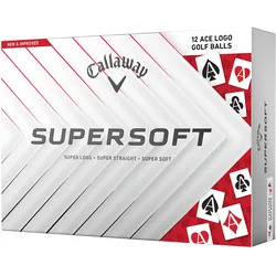 Callaway Golfbälle Supersoft LTD 2025 Aces 12er Pack , weiss