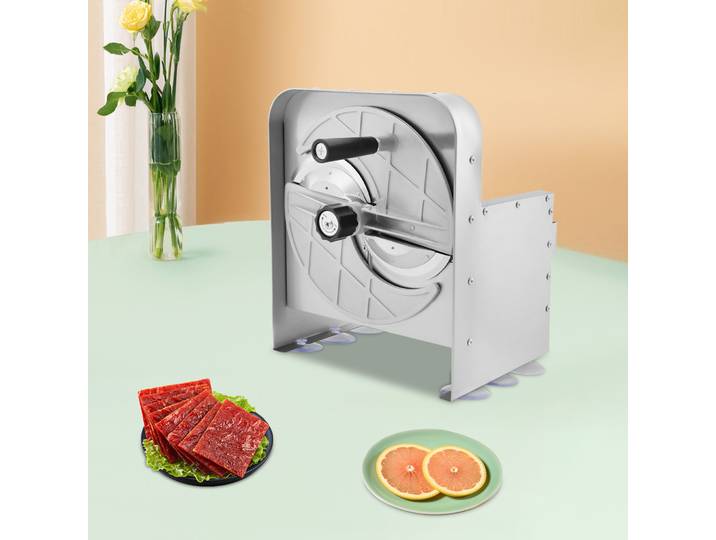 Trancheuse manuelle de fruits et légumes, coupe-aliments commerciale réglable en acier inoxydable, Machine à trancher pour Restaurants/café
