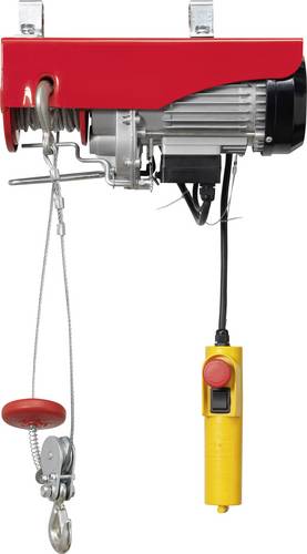 TOOLCRAFT 1553742 Elektrischer Seilhebezug Tragfähigkeit (mit Umlenkrolle) 600kg Tragfähigkeit (ohne Umlenkrolle) 300kg