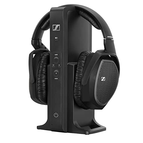 Sennheiser RS 175 digitale draadloze over-ear hoofdtelefoon met basversterking en surround sound, zwart