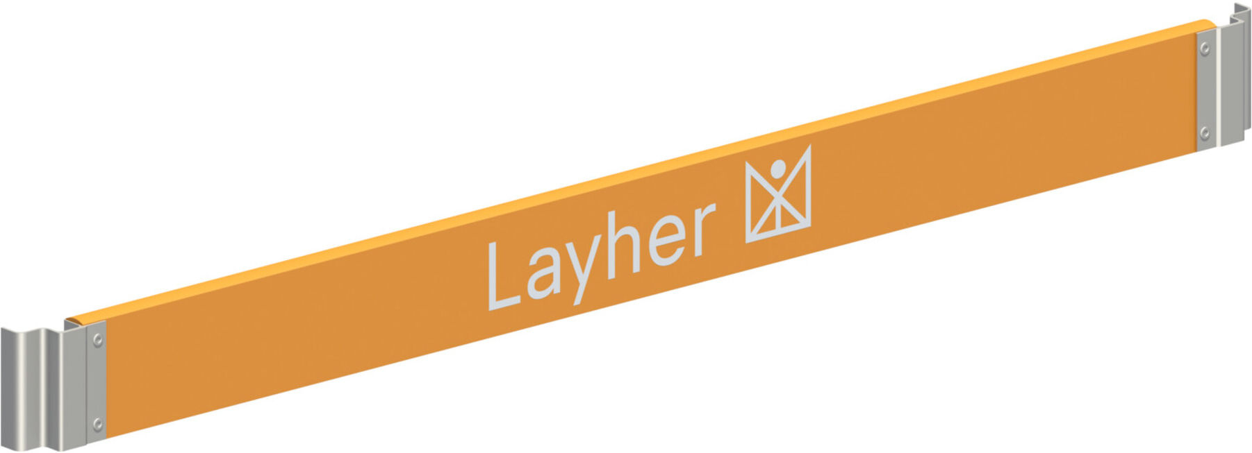 Layher Längs-Bordbrett 1,80 m orange Holz (1439180)