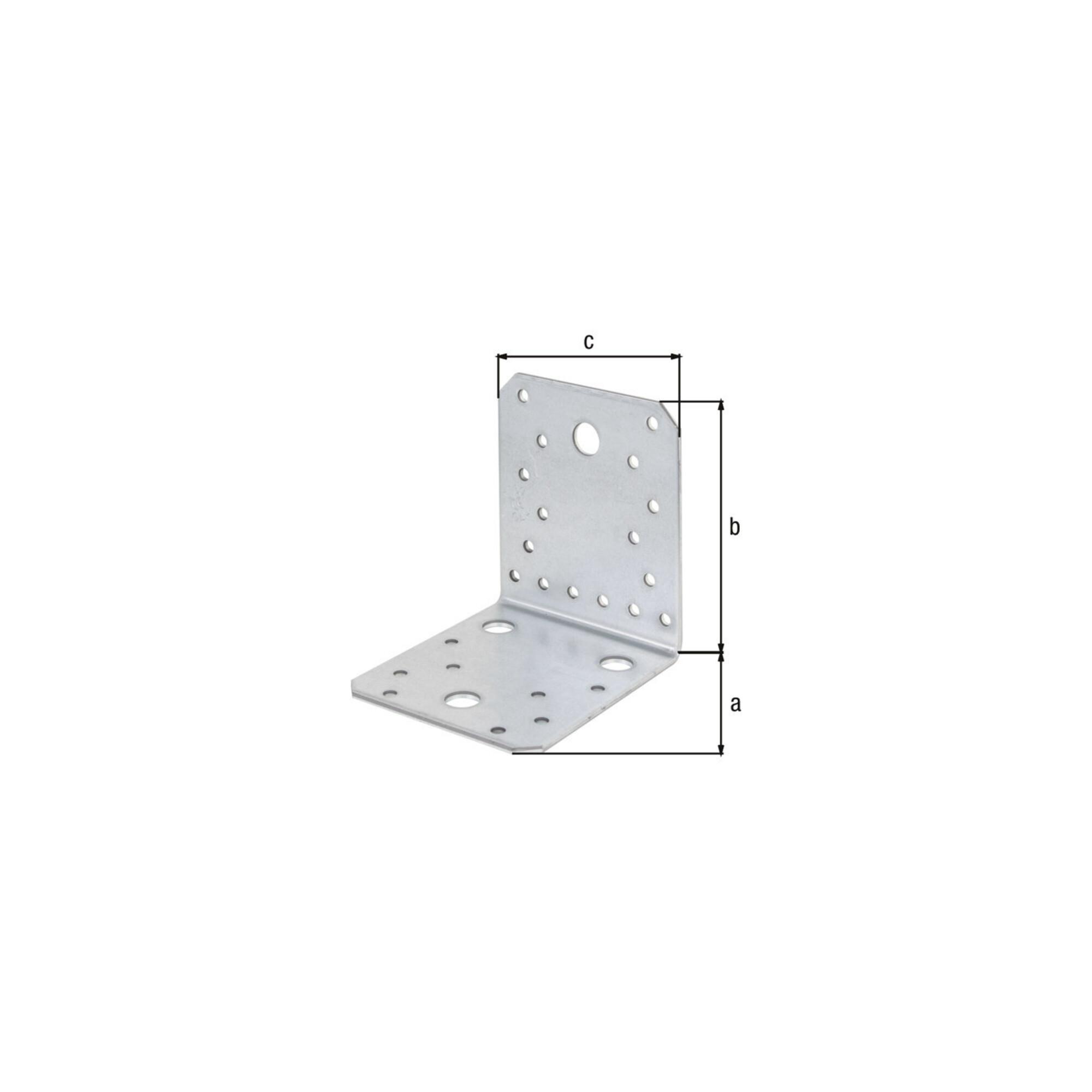 GAH Alberts Winkelverbinder 105x105x90x3mm Stahl roh, sendzimirverz. (330507)