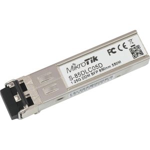 MikroTik Transceiver S-85DLC05D, SFP bis 1,25 Gbit/s, Multimode, LC-Duplex