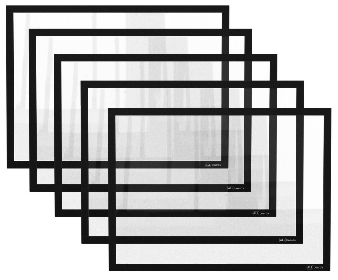 ALLboards Magnetrahmen A4 Schwarz KPL5-RMA4BK