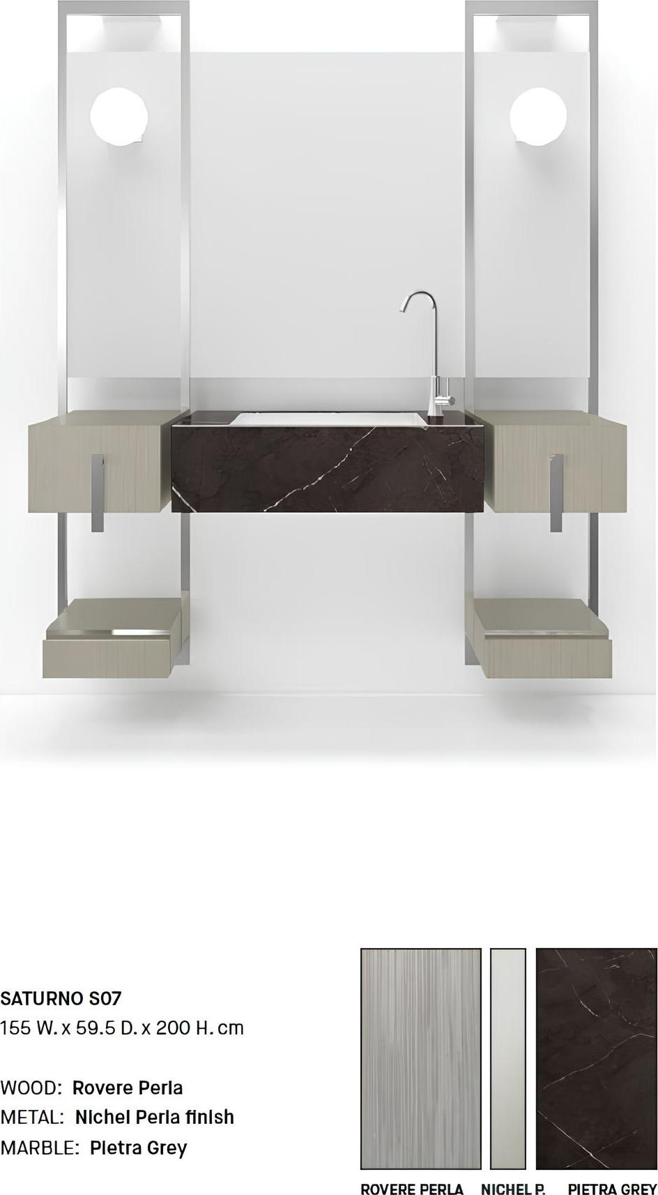 Grau Badezimmer Waschbecken Armaturen Badezimmer Möbel Italien Stil Waschbecken