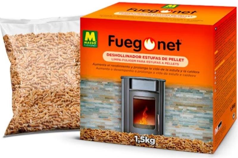 MASSO Massó Fuegonet Pellet De Madera Para Estufas Y Calefacción Naranja Talla Única Unisex