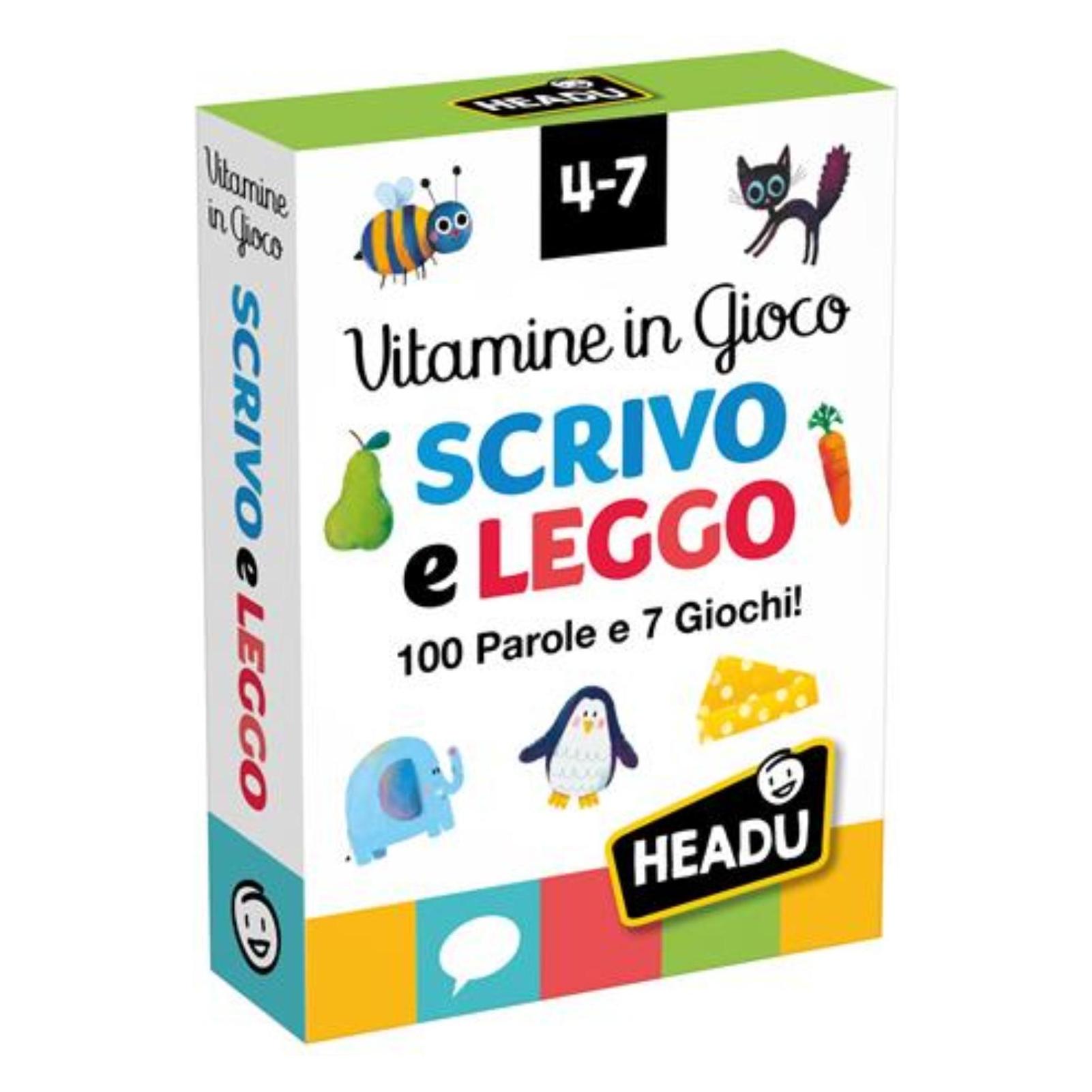 Headup Games Vitamin-Karten - Spiel "Schreiben und Lesen: 100 Wörter" (Deutsch, Italienisch) (71710431)